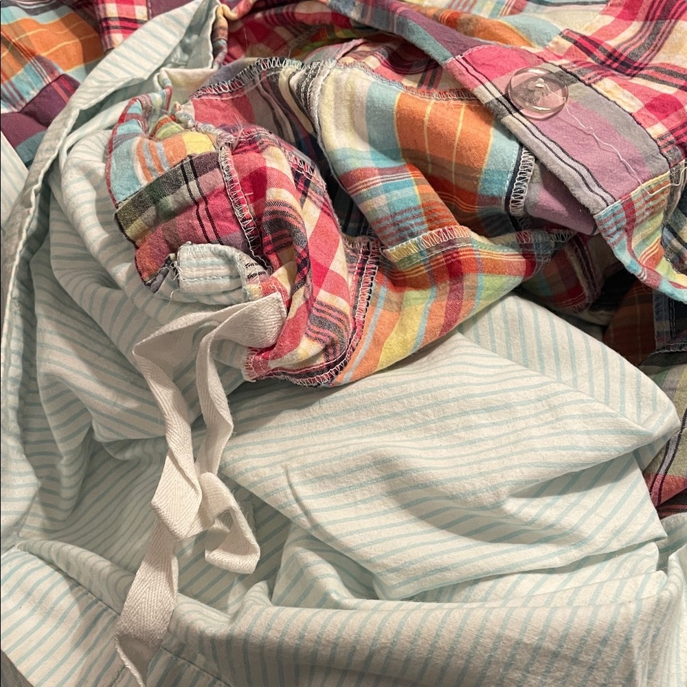 LL Bean Patchwork Duvet Cover and 2 pillow shams-Bright Madras-Inspired Cotton - Picture 3 of 8